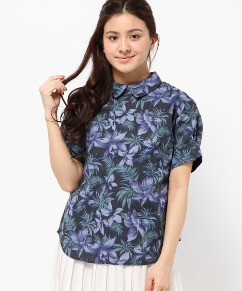 Kastane（カスタネ）の「【Kastane】パナマシャツプルオーバー（シャツ/ブラウス・レディース・ホワイト/ネイビー/その他16・FREE）」の5枚目の写真