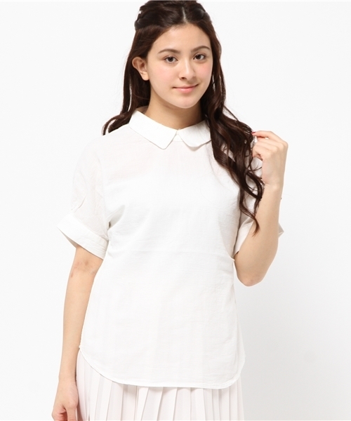 Kastane（カスタネ）の「【Kastane】パナマシャツプルオーバー（シャツ/ブラウス・レディース・ホワイト/ネイビー/その他16・FREE）」の13枚目の写真