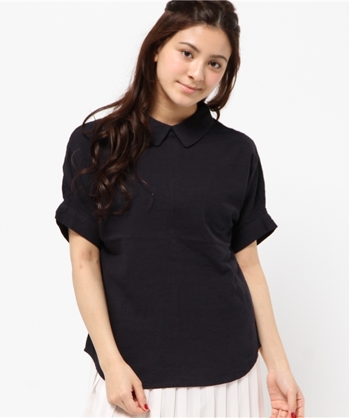 Kastane（カスタネ）の「【Kastane】パナマシャツプルオーバー（シャツ/ブラウス・レディース・ホワイト/ネイビー/その他16・FREE）」の3枚目の写真