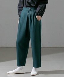 Le temps riche | ヘリンボーン柄ラップ風タックパンツ＜Le temps riche＞(スラックス)