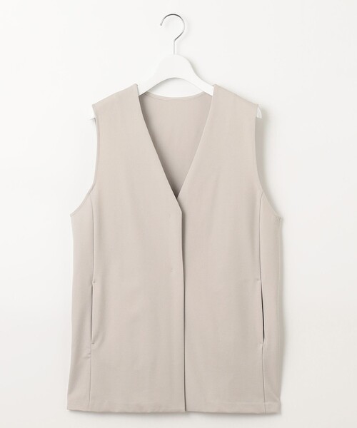 J.PRESS(ジェイプレス)の「【洗える】Hari-Puru jersey ジレ(ベスト・レディース・ネイビー系/ブラウン系/ライトグレー系・T13)」の9枚目の写真
