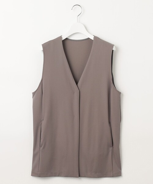 J.PRESS(ジェイプレス)の「【洗える】Hari-Puru jersey ジレ(ベスト・レディース・ネイビー系/ブラウン系/ライトグレー系・T13)」の10枚目の写真