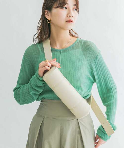 KBF（ケイビーエフ）の「ラウンドボトルBAG（ショルダーバッグ・レディース・ブラック/キャメル/アイボリー・ONE）」の7枚目の写真