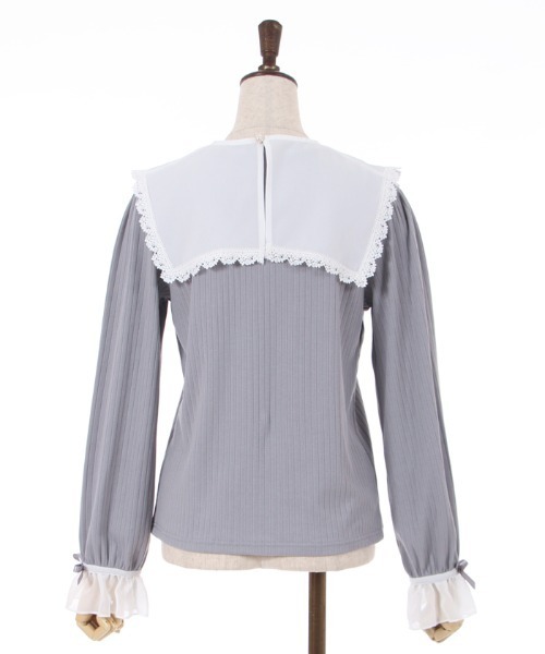 axes femme(アクシーズファム)の「薔薇刺繍入襟セットトップス(その他トップス・レディース・ホワイト/ブラック/サックスブルー系・FREE)」の12枚目の写真