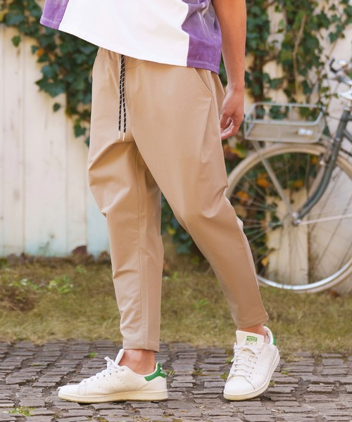 CAMBIO(カンビオ)の「mp10828-Stretch Nylon Soft Sarrouel Tapered Pants テーパードパンツ(その他パンツ・メンズ・ライトグレー/ベージュ/アーミー/ブルー系その他/ブラック・S/M/L)」の4枚目の写真