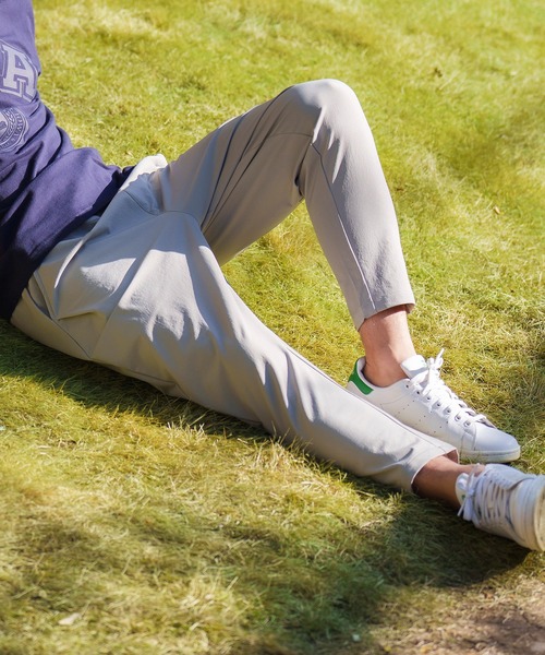 CAMBIO(カンビオ)の「mp10828-Stretch Nylon Soft Sarrouel Tapered Pants テーパードパンツ(その他パンツ・メンズ・ライトグレー/ベージュ/アーミー/ブルー系その他/ブラック・S/M/L)」の3枚目の写真