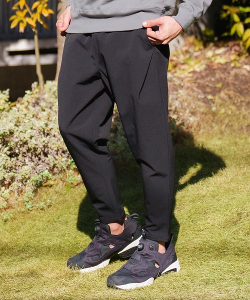 CAMBIO(カンビオ)の「mp10828-Stretch Nylon Soft Sarrouel Tapered Pants テーパードパンツ(その他パンツ・メンズ・ライトグレー/ベージュ/アーミー/ブルー系その他/ブラック・S/M/L)」の2枚目の写真