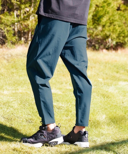 CAMBIO(カンビオ)の「mp10828-Stretch Nylon Soft Sarrouel Tapered Pants テーパードパンツ(その他パンツ・メンズ・ライトグレー/ベージュ/アーミー/ブルー系その他/ブラック・S/M/L)」の6枚目の写真