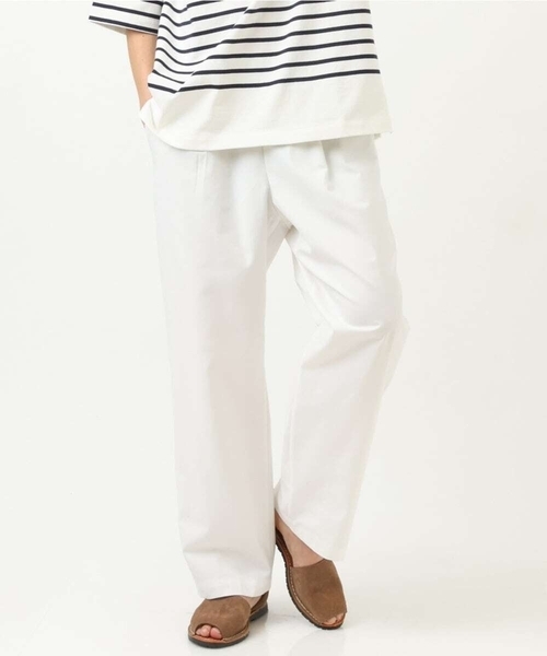 a.v.v（アーヴェヴェ）の「カラーイージーパンツ（その他パンツ・メンズ・アイボリー/グリーン/ブラック/ブルー・46/48）」の2枚目の写真