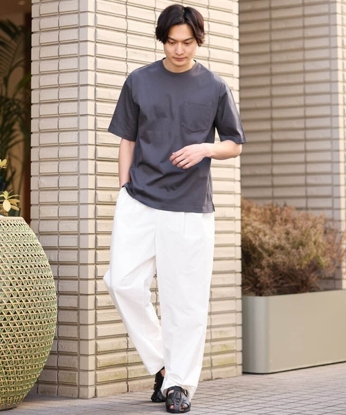 a.v.v（アーヴェヴェ）の「カラーイージーパンツ（その他パンツ・メンズ・アイボリー/グリーン/ブラック/ブルー・46/48）」の22枚目の写真