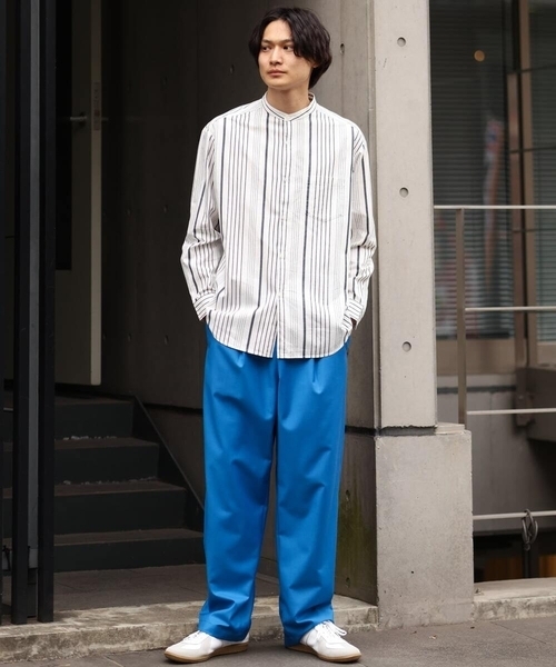 a.v.v（アーヴェヴェ）の「カラーイージーパンツ（その他パンツ・メンズ・アイボリー/グリーン/ブラック/ブルー・46/48）」の6枚目の写真