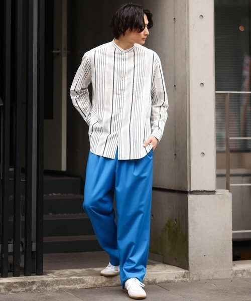 a.v.v（アーヴェヴェ）の「カラーイージーパンツ（その他パンツ・メンズ・アイボリー/グリーン/ブラック/ブルー・46/48）」の12枚目の写真