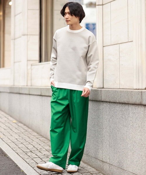 a.v.v（アーヴェヴェ）の「カラーイージーパンツ（その他パンツ・メンズ・アイボリー/グリーン/ブラック/ブルー・46/48）」の19枚目の写真