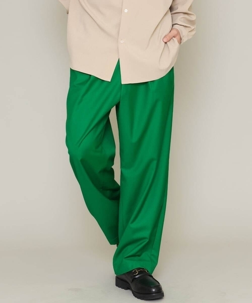 a.v.v（アーヴェヴェ）の「カラーイージーパンツ（その他パンツ・メンズ・アイボリー/グリーン/ブラック/ブルー・46/48）」の21枚目の写真