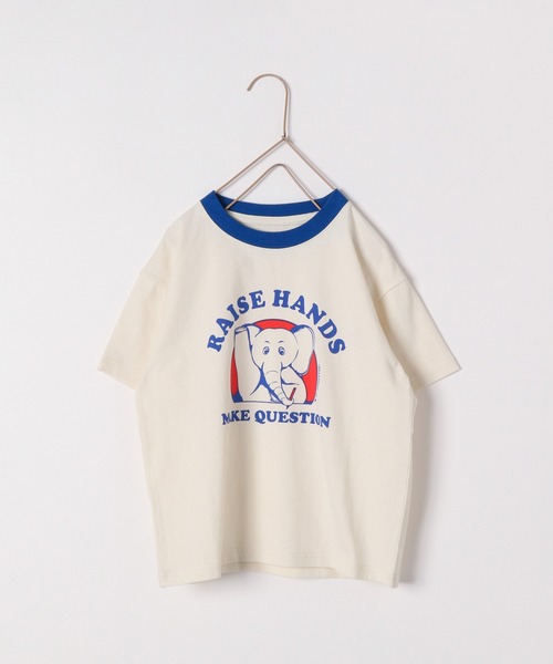 LOWRYS FARM（ローリーズファーム）の「アニマルプリントTシャツ　187711（Tシャツ/カットソー・キッズ・アイボリー/ダークグレー/ピンク・150cm/140cm/120cm/130cm/110cm）」の4枚目の写真