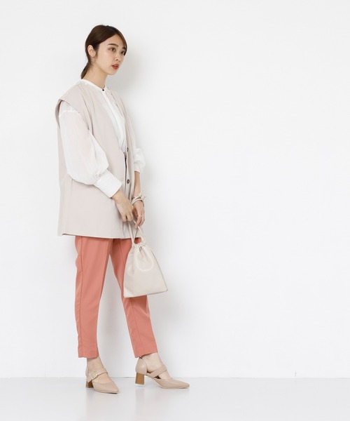 menue（メヌエ）の「ポインテッドトゥセパレートパンプス（パンプス・レディース・グレイッシュベージュ/グリーン/ブラック系/アイボリー・35/36/39/37/38）」の12枚目の写真