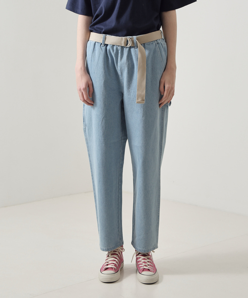 ABAHOUSE(アバハウス)の「ワイドテーパード デニムペインターパンツ /ワークパンツ /ベルト付(デニムパンツ・メンズ・ブルー系その他/ブルー系その他2/ブルー系その他3・M/L)」の5枚目の写真