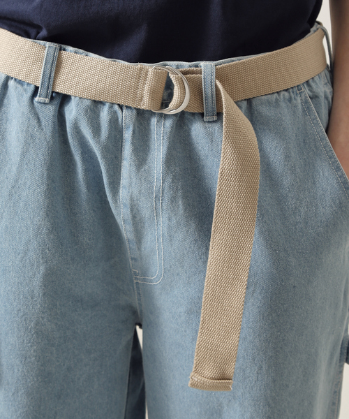 ABAHOUSE(アバハウス)の「ワイドテーパード デニムペインターパンツ /ワークパンツ /ベルト付(デニムパンツ・メンズ・ブルー系その他/ブルー系その他2/ブルー系その他3・M/L)」の9枚目の写真