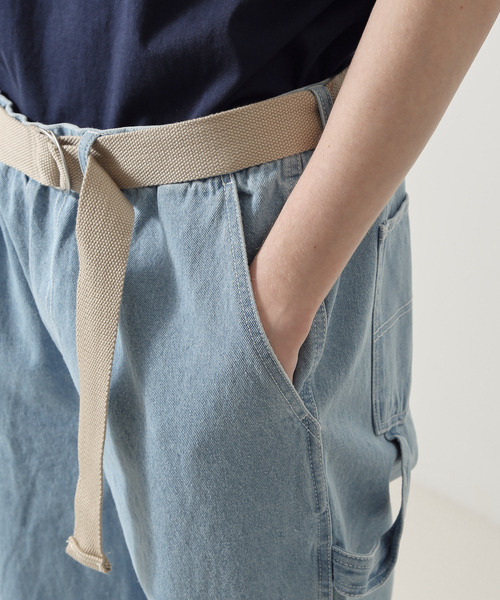 ABAHOUSE(アバハウス)の「ワイドテーパード デニムペインターパンツ /ワークパンツ /ベルト付(デニムパンツ・メンズ・ブルー系その他/ブルー系その他2/ブルー系その他3・M/L)」の10枚目の写真