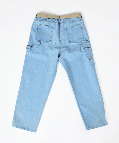ABAHOUSE(アバハウス)の「ワイドテーパード デニムペインターパンツ /ワークパンツ /ベルト付(デニムパンツ・メンズ・ブルー系その他/ブルー系その他2/ブルー系その他3・M/L)」の16枚目の写真