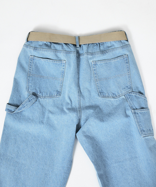 ABAHOUSE(アバハウス)の「ワイドテーパード デニムペインターパンツ /ワークパンツ /ベルト付(デニムパンツ・メンズ・ブルー系その他/ブルー系その他2/ブルー系その他3・M/L)」の17枚目の写真