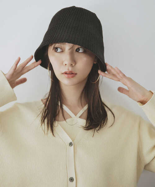 N.（N. Natural Beauty Basic）（エヌエヌナチュラルビューティーベーシック）の「無地サーモハット（ハット・レディース・ブラック/ホワイト・FREE）」の11枚目の写真