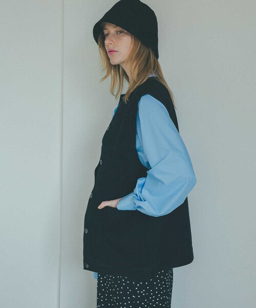 N.（N. Natural Beauty Basic）（エヌエヌナチュラルビューティーベーシック）の「無地サーモハット（ハット・レディース・ブラック/ホワイト・FREE）」の6枚目の写真