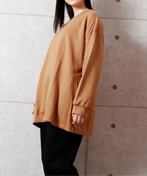 NinaetLina（ニナエリナ）の「チュニックトレーナー（Tシャツ/カットソー・レディース・ブラック/ベージュ/モカ/グレー・L/M）」の21枚目の写真