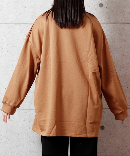 NinaetLina（ニナエリナ）の「チュニックトレーナー（Tシャツ/カットソー・レディース・ブラック/ベージュ/モカ/グレー・L/M）」の13枚目の写真