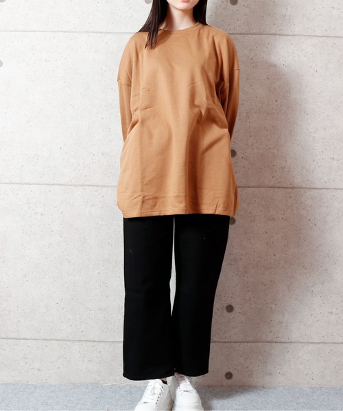 NinaetLina（ニナエリナ）の「チュニックトレーナー（Tシャツ/カットソー・レディース・ブラック/ベージュ/モカ/グレー・L/M）」の15枚目の写真