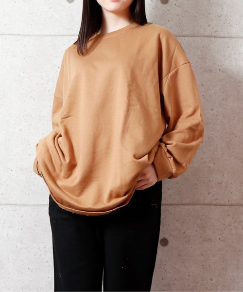 NinaetLina（ニナエリナ）の「チュニックトレーナー（Tシャツ/カットソー・レディース・ブラック/ベージュ/モカ/グレー・L/M）」の14枚目の写真