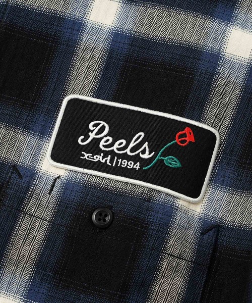 X-girl(エックスガール)の「X-girl × Peels PLAID ZIP UP CROPPED SHIRT(シャツ/ブラウス・レディース・ブルー・S/M)」の5枚目の写真