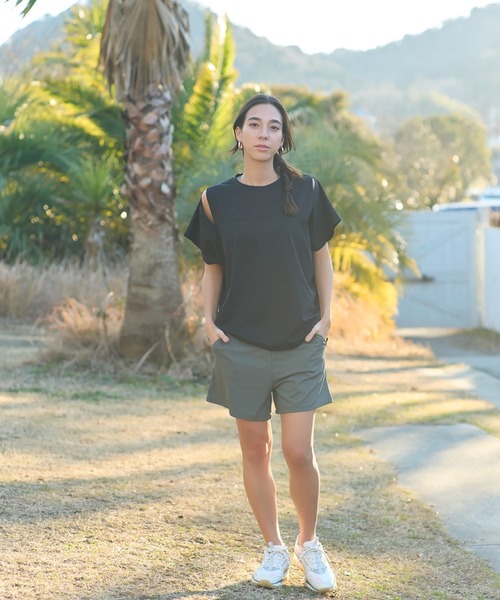 Ungrid(アングリッド)の「【ムラサキスポーツ別注】UNGRID/アングリッド 水陸両用/リブ素材/無地ショートパンツ 623120(水着・レディース・ブラック/ネイビー/ブラウン・M)」の11枚目の写真