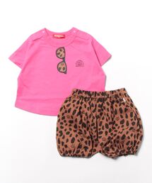 BABYDOLL（ベビードール）の「親子お揃い アニマルサングラスTシャツ＆かぼちゃパンツ 2点セット 7882B（アンサンブル・キッズ）」