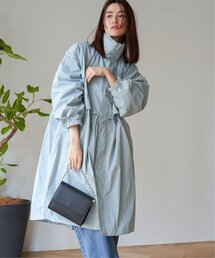 ワッシャータフタロングコート