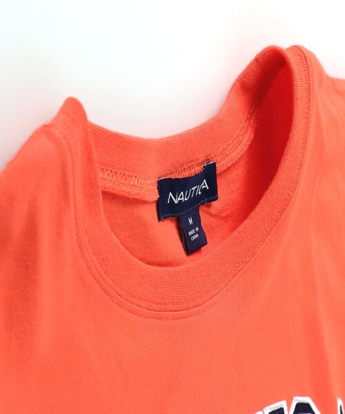 NAUTICA（ノーティカ）の「【NAUTICA/ノーティカ】サテンアップリケロゴ半袖Tシャツ（Tシャツ/カットソー・キッズ・グリーン/杢グレー/オフホワイト/オレンジ/ネイビー・M/L/XL/XS/S）」の19枚目の写真