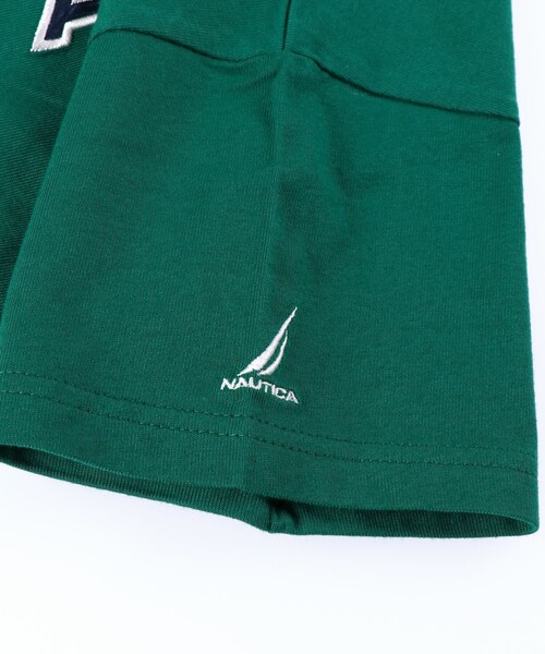 NAUTICA（ノーティカ）の「【NAUTICA/ノーティカ】サテンアップリケロゴ半袖Tシャツ（Tシャツ/カットソー・キッズ・グリーン/杢グレー/オフホワイト/オレンジ/ネイビー・M/L/XL/XS/S）」の20枚目の写真