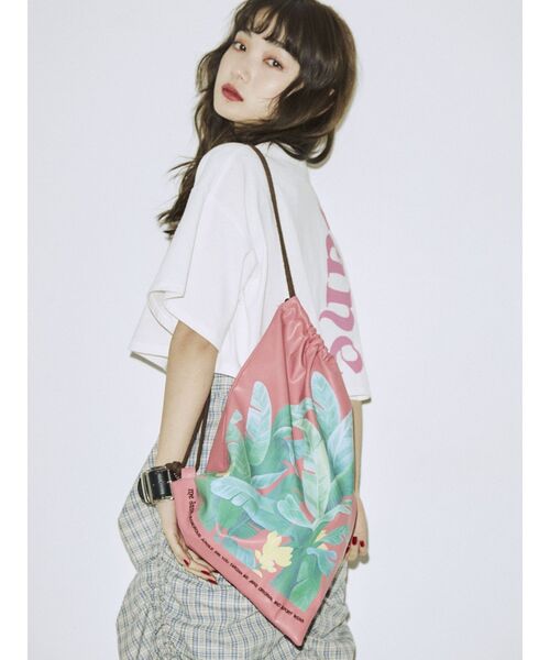 jouetie(ジュエティ)の「me jane ショッパーショルダーBAG【コラボ】(ショルダーバッグ・レディース・オフホワイト/ピンク・FREE)」の3枚目の写真