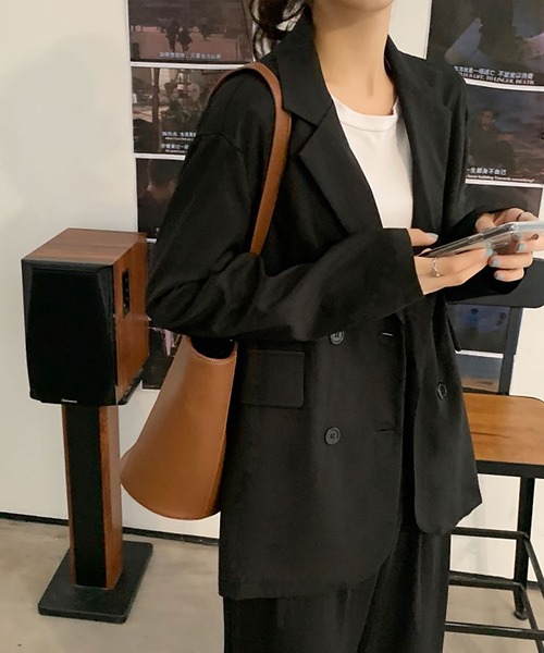 NinaetLina（ニナエリナ）の「テーラードジャケット（テーラードジャケット・レディース・ベージュ/ブラック・M/L）」の5枚目の写真
