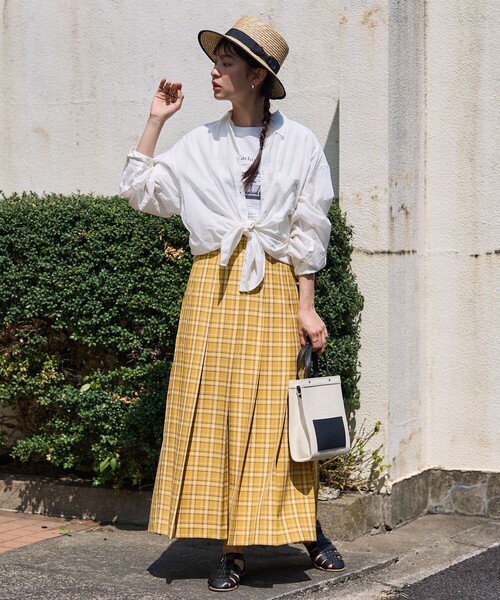 FREAK'S STORE（フリークスストア）の「インドボイルベーシックロングスリーブシャツ（シャツ/ブラウス・レディース・ブルー/オフホワイト/ブラック/グリーン/ピンク系その他・ﾌﾘ-）」の7枚目の写真
