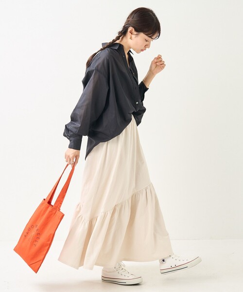 FREAK'S STORE（フリークスストア）の「インドボイルベーシックロングスリーブシャツ（シャツ/ブラウス・レディース・ブルー/オフホワイト/ブラック/グリーン/ピンク系その他・ﾌﾘ-）」の20枚目の写真