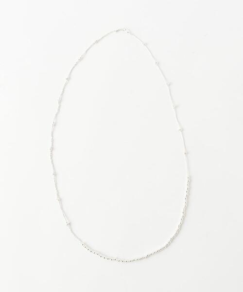 JAMIRAY(ジャミレイ)の「<JAMIRAY>シルバービーズ ロングネックレス -2WAY-/SILVER 925(ネックレス・レディース・シルバー・FREE)」の2枚目の写真