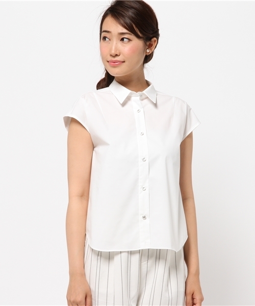 La TOTALITE（ラトータリテ）の「タイプライター フレンチシャツ。（シャツ/ブラウス・レディース・バーガンディー/ホワイト/ベージュ・FREE）」の11枚目の写真