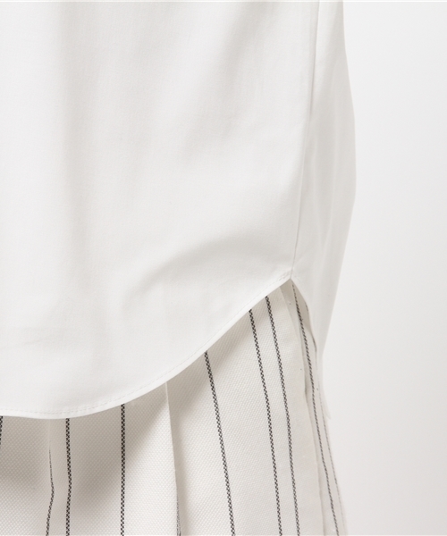 La TOTALITE（ラトータリテ）の「タイプライター フレンチシャツ。（シャツ/ブラウス・レディース・バーガンディー/ホワイト/ベージュ・FREE）」の8枚目の写真