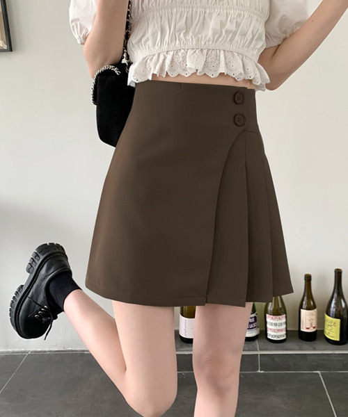 Dewlily(デューリリー)の「プリーツミニスカート(スカート・レディース・カーキ/ブラック・M/L/XL)」の10枚目の写真