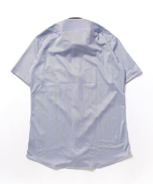 m.f.editorial（エムエフエディトリアル）の「エムエフエディトリアルメンズ/m.f.editorial:MEN Biz クールパス ボタンダウン半袖 ビズシャツ（ビジネスシャツ・メンズ・ネイビー・MEDIUM/LARGE/X-LARGE）」の3枚目の写真