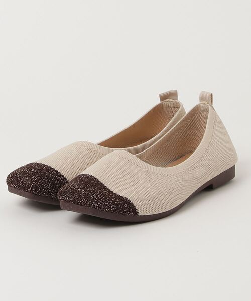 新品未使用★ベージュ スクエアトゥパンプス rectangle パンプス スクエアトゥステッチパンプス : ZOZOTOWN