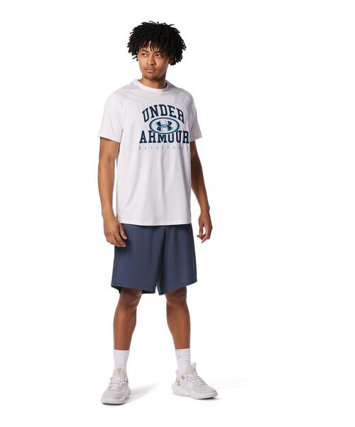UNDER ARMOUR（アンダーアーマー）の「UAベースライン ショーツ 〈ビッグロゴ〉（バスケットボール/メンズ）（その他パンツ・メンズ・チャコールグレー・M/L/XL/S/3XL/XXL）」の5枚目の写真