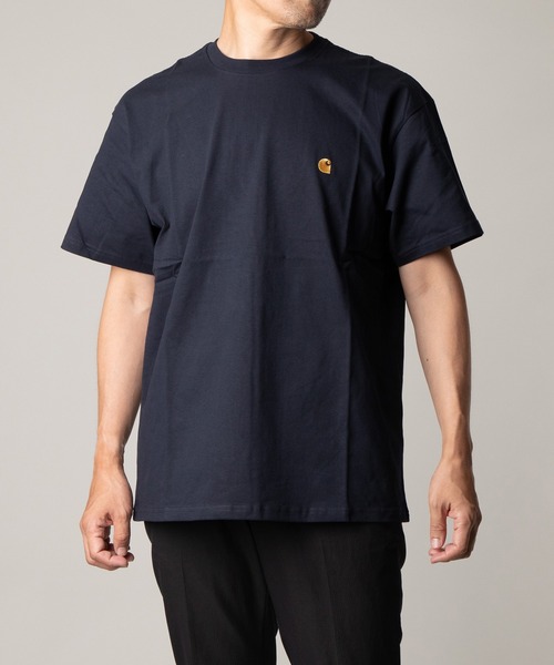 Carhartt WIP 大人気 CHASE おしゃれ Tシャツ 半袖 ロゴ入 ロゴT 追跡 関税込☆Carhartt WIP 大人気 CHASE Tシャツ 半袖 ロゴ入