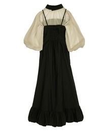 【AMERI】LAYERED BALLOON HEM DRESS Ameri VINTAGE - ameri vintage LAYERED BALLOON HEM DRESSの